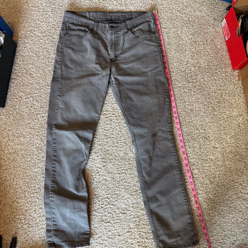 Levi's 511 Slim Fit Jeans 33 x 32 Grey